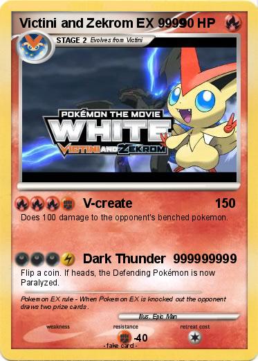 Pokemon Victini and Zekrom EX 9999