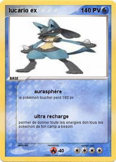 Pokemon lucario ex