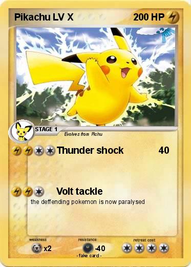 Pokemon Pikachu LV X