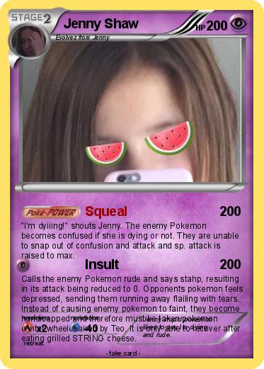 Pokemon Jenny Shaw