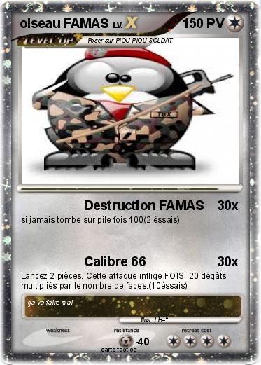 Pokemon oiseau FAMAS