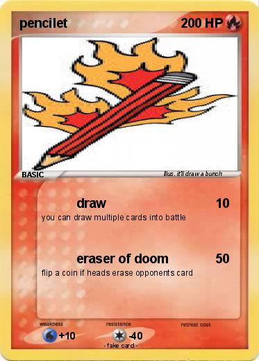 Pokemon pencilet