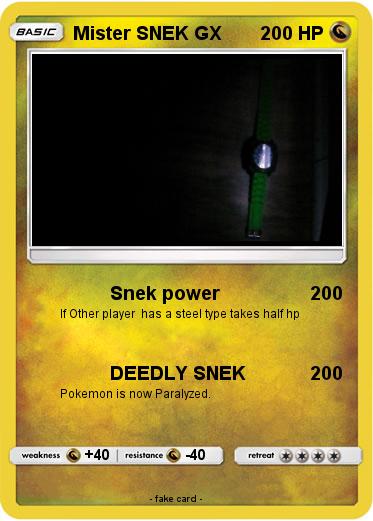 Pokemon Mister SNEK GX