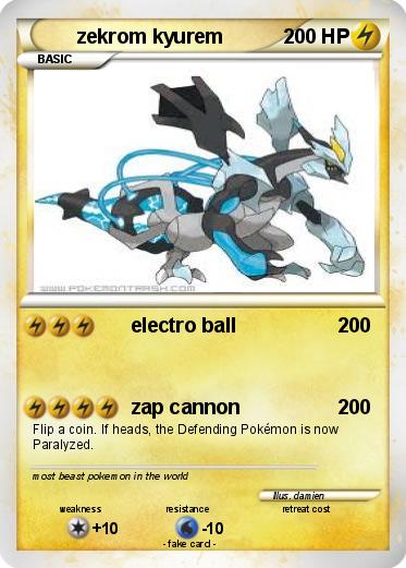 Pokemon zekrom kyurem
