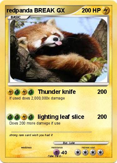 Pokemon redpanda BREAK GX