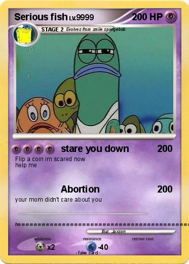 Pokemon Serious fish