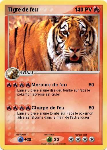 Pokemon Tigre de feu