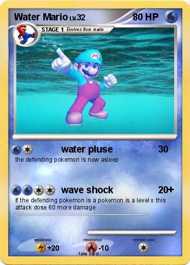 Pokemon Water Mario
