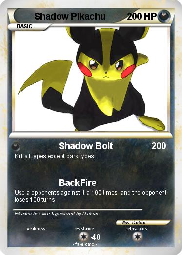 Pokemon Shadow Pikachu