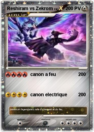 Pokemon Reshiram vs Zekrom