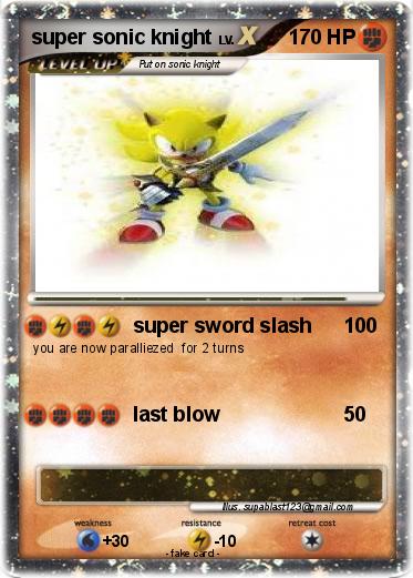 Pokemon super sonic knight