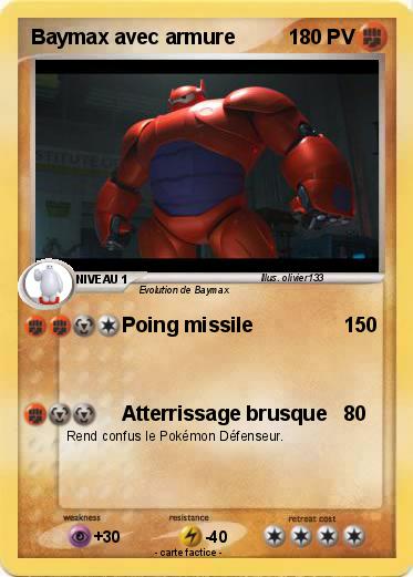 Pokemon Baymax avec armure