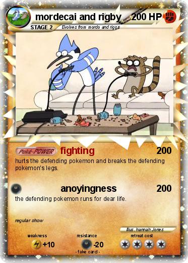 Pokemon mordecai and rigby