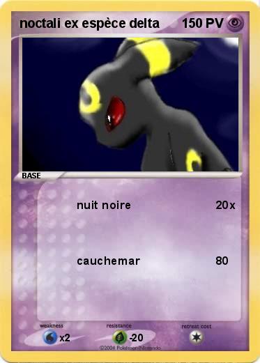 Pokemon noctali ex espèce delta