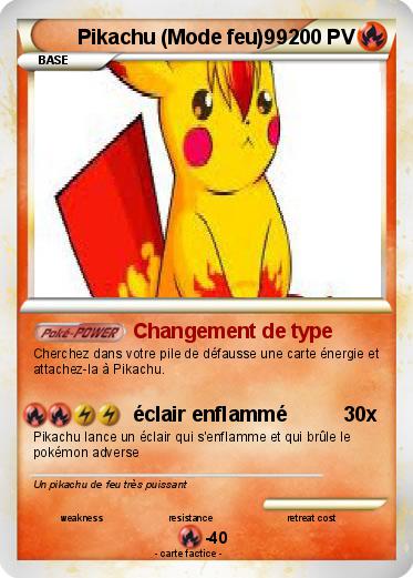 Pokemon Pikachu (Mode feu)99
