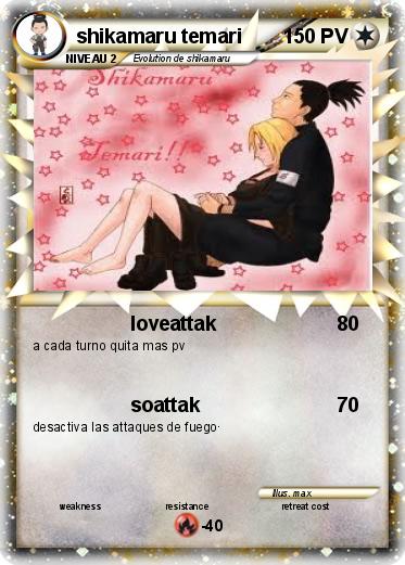 Pokemon shikamaru temari