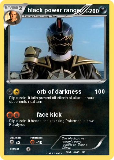 Pokemon black power ranger