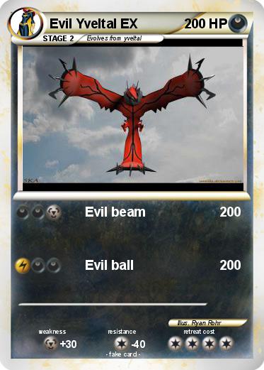 Pokemon Evil Yveltal EX