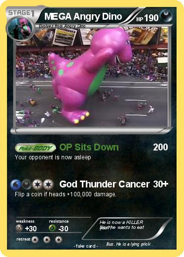 Pokemon MEGA Angry Dino