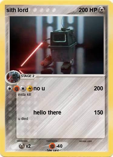 Pokemon sith lord