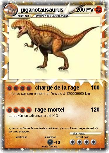 Pokemon giganotausaurus