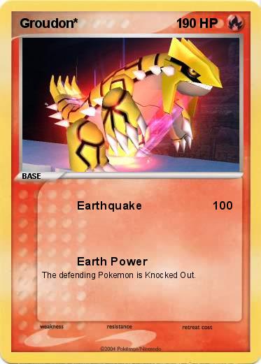 Pokemon Groudon*                           1