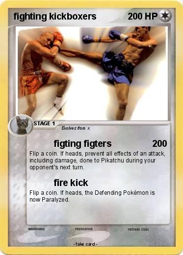 Pokemon fighting kickboxers