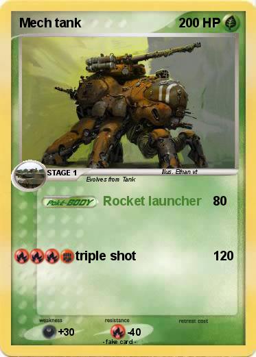 Pokemon Mech tank