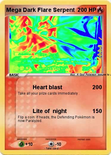 Pokemon Mega Dark Flare Serpent