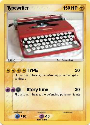 Pokemon Typewriter