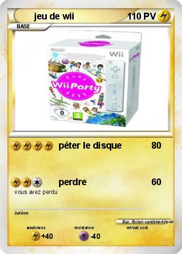 Pokemon jeu de wii