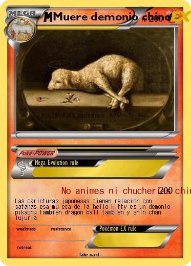 Pokemon Muere demonio chino