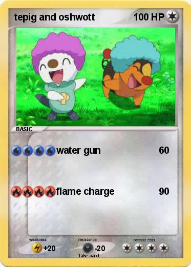 Pokemon tepig and oshwott