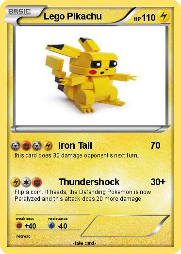 Pokemon Lego Pikachu