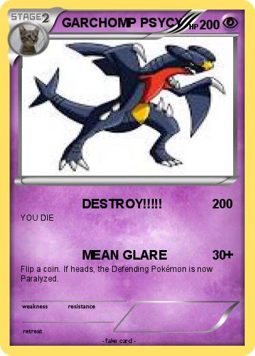 Pokemon GARCHOMP PSYCY