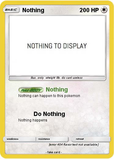 Pokemon Nothing