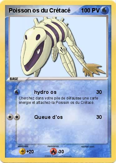 Pokemon Poisson os du Crétacé