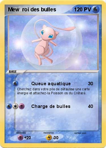 Pokemon Mew  roi des bulles