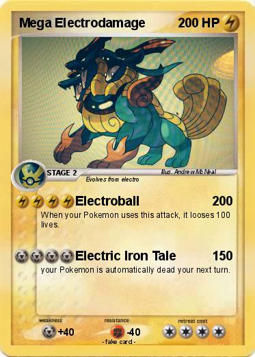 Pokemon Mega Electrodamage