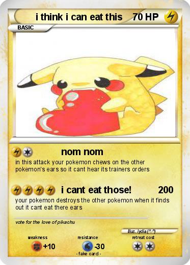 Pokemon i think i can eat this