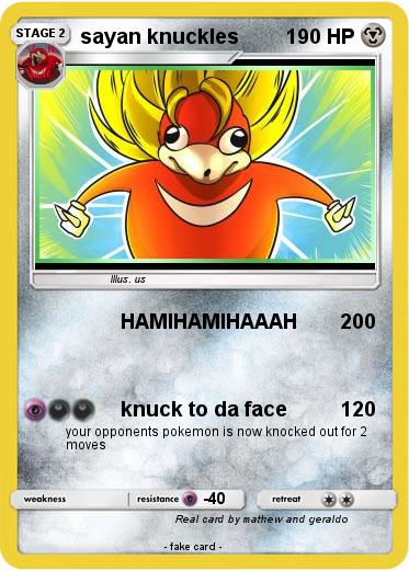Pokemon sayan knuckles