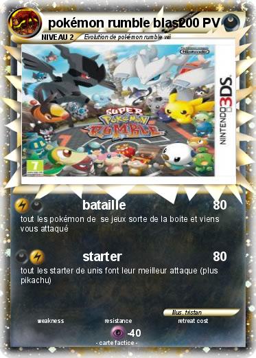 Pokemon pokémon rumble blast