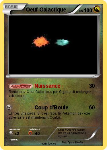 Pokemon Oeuf Galactique