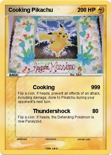 Pokemon Cooking Pikachu