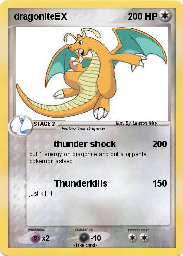 Pokemon dragoniteEX
