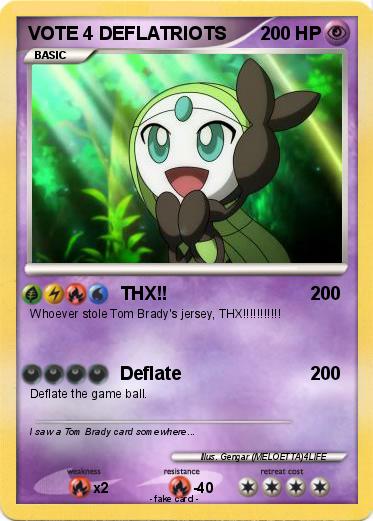 Pokemon VOTE 4 DEFLATRIOTS