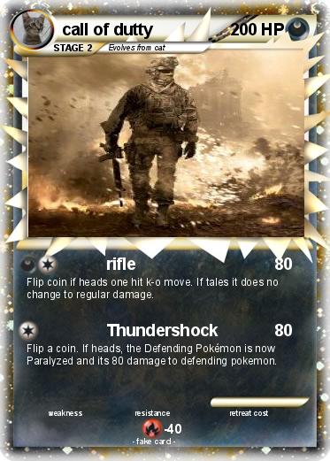 Pokemon call of dutty