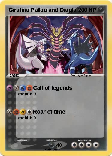 Pokemon Giratina Palkia and Diagla