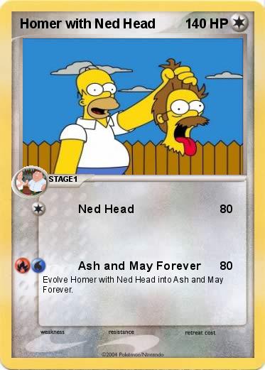 Pokemon Homer with Ned Head