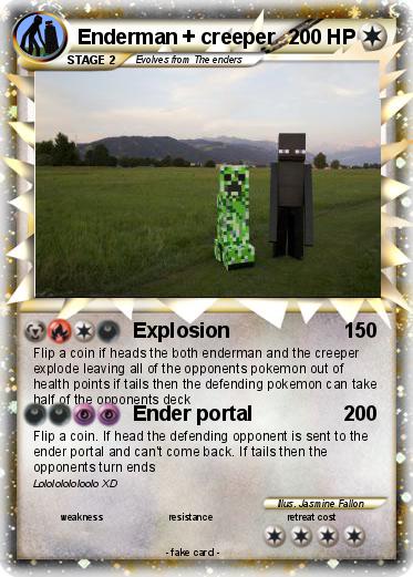 Pokemon Enderman + creeper